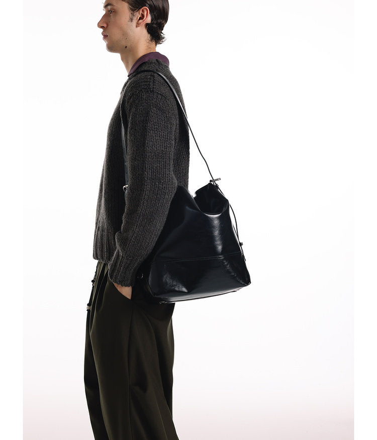 Oil-Waxed Leather Tote Bag