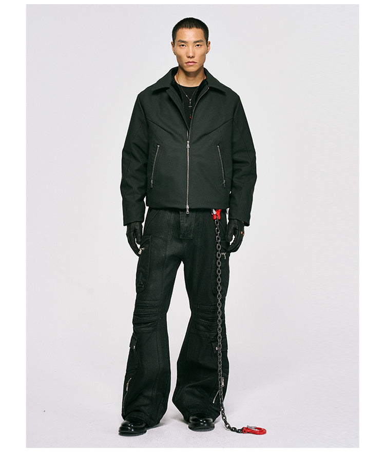 Waxed Shell Casual Pants