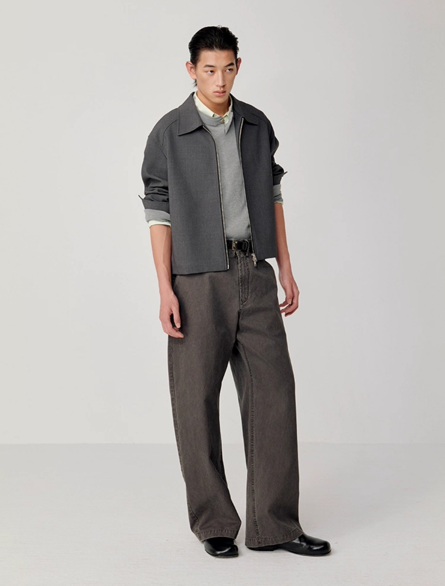 Wash Straight Casual Pants