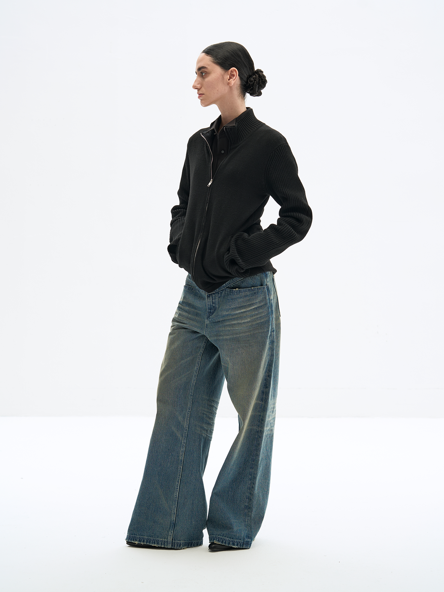 Straight Loose Denim Pants