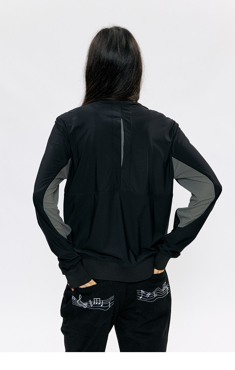 Diagonal Zipper Slim-Fit Jacket