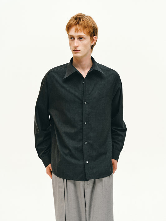 Wool Clean Fit Shirt