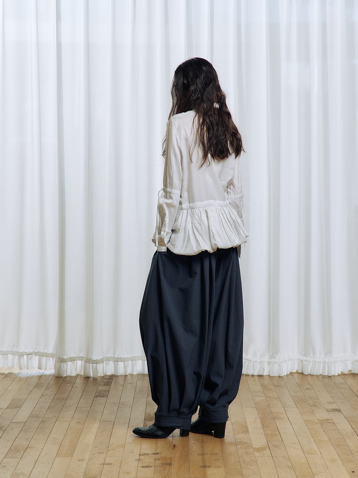 Pleated Balloon Pants