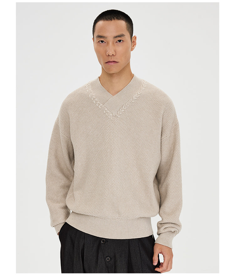 Tencel V-Neck Sweater