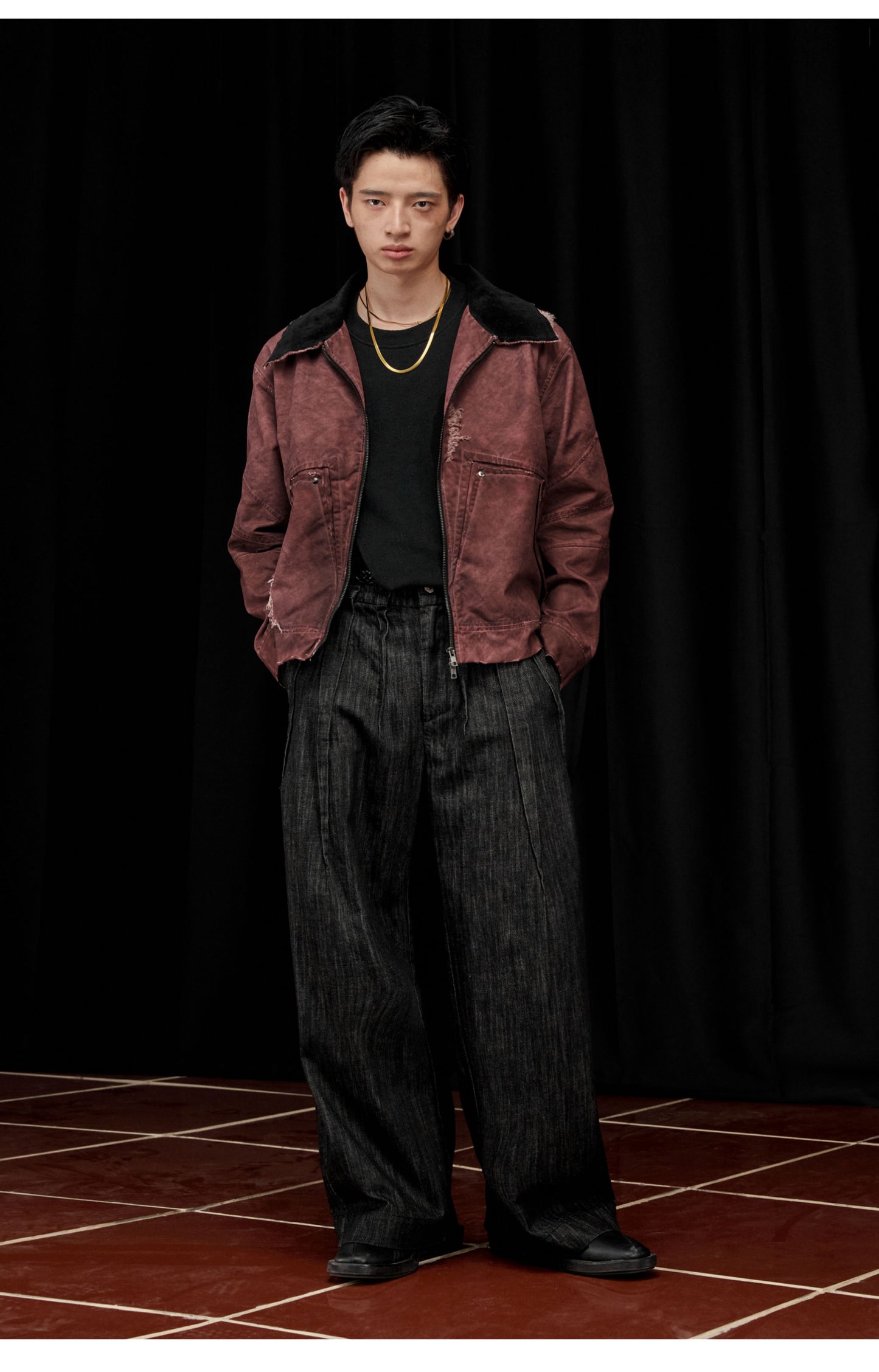 Color Washed Damaged Jacket