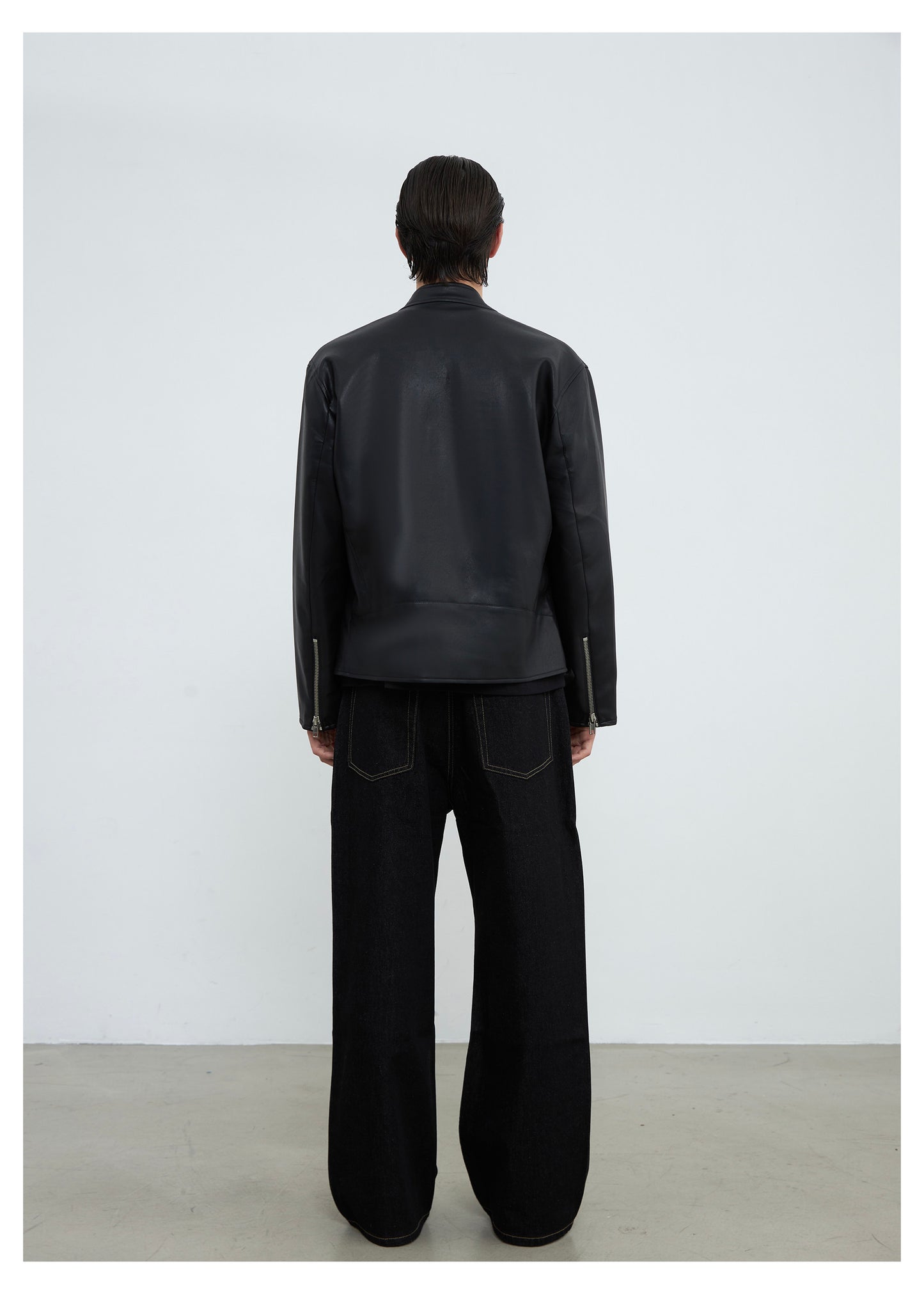 Faux Lambskin Multi-Zip Jacket