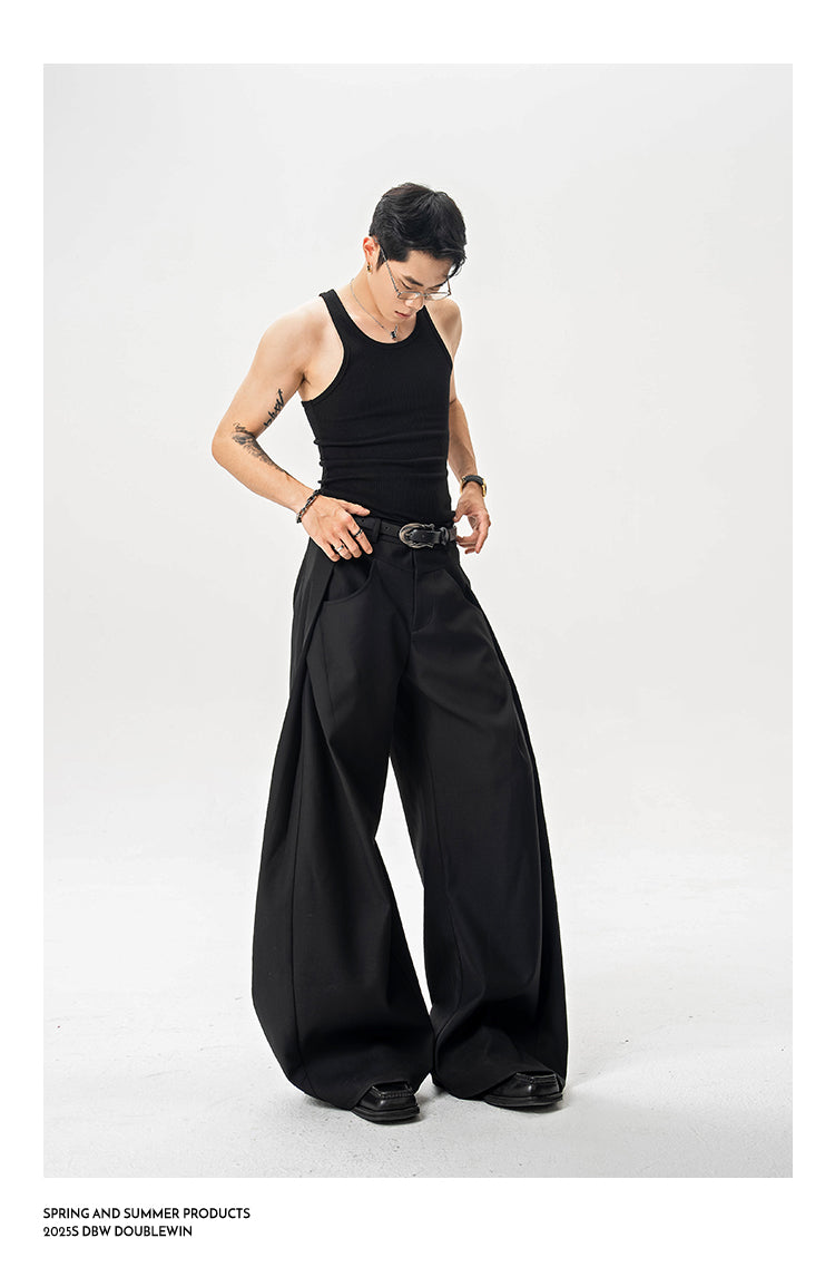Heavyweight wide leg pants