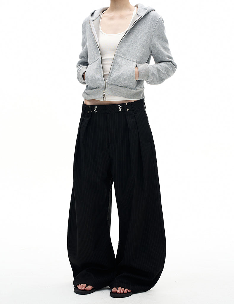 Retro Stripe Casual Pants