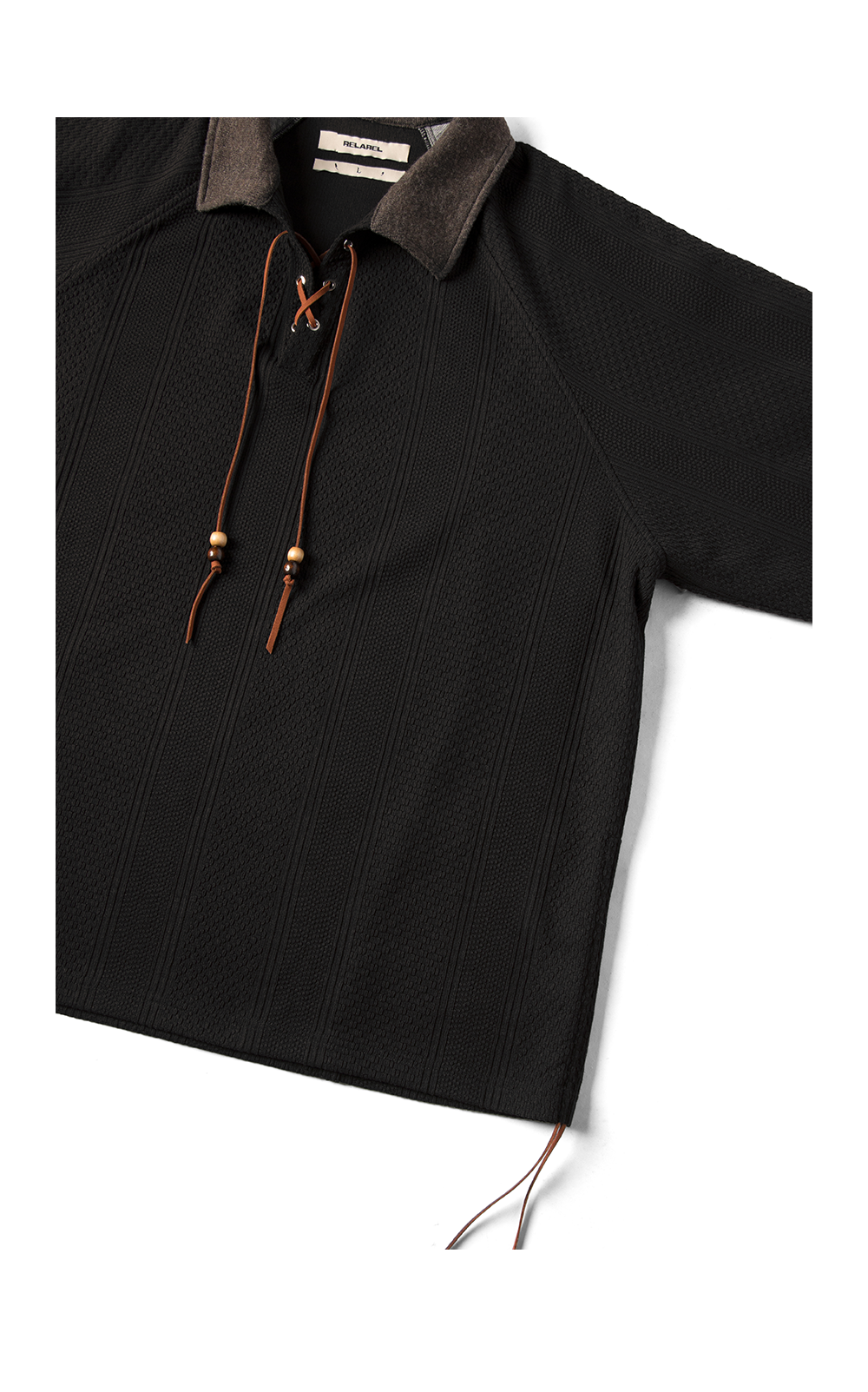 Faux Two-Piece Knit Polo Shirt