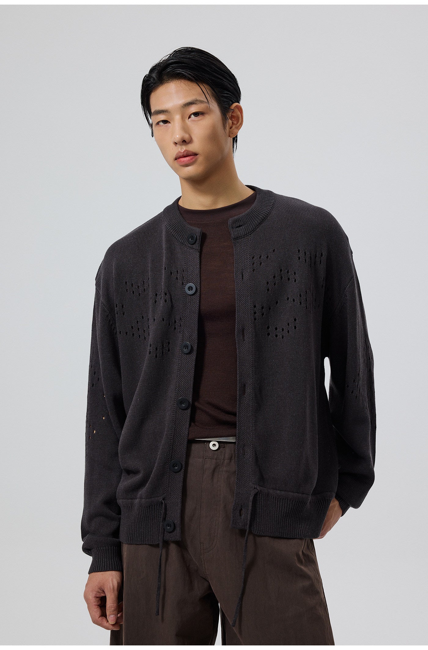 Drawstring Hem Cardigan