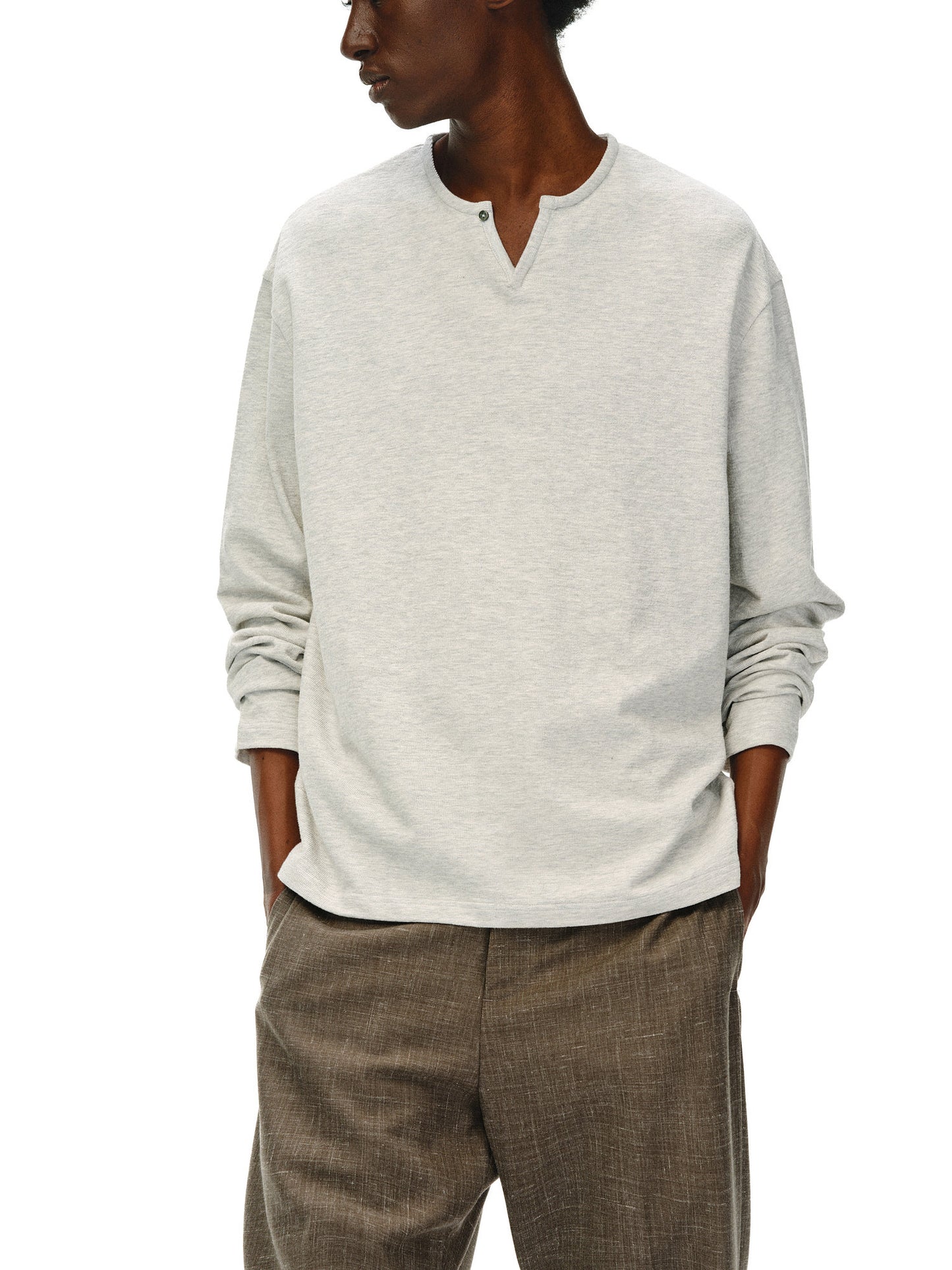 Haute Couture Linen Texture T-shirt