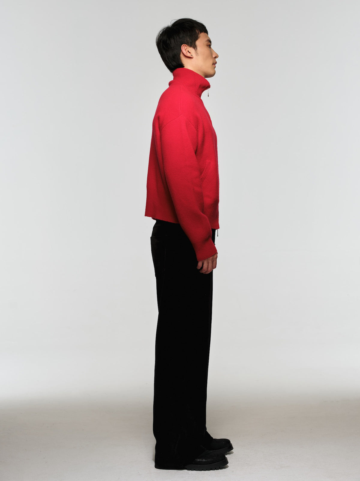 Ultra-Low-Rise Corduroy Casual Pants