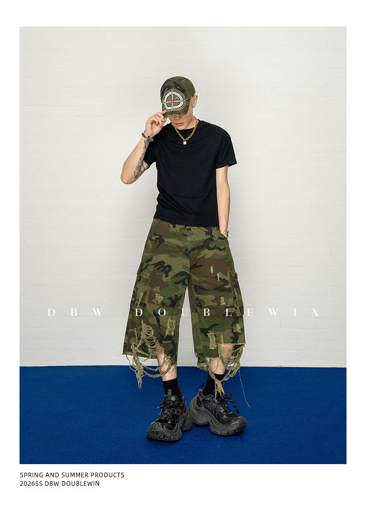 카무플라주 빅 립 반바지