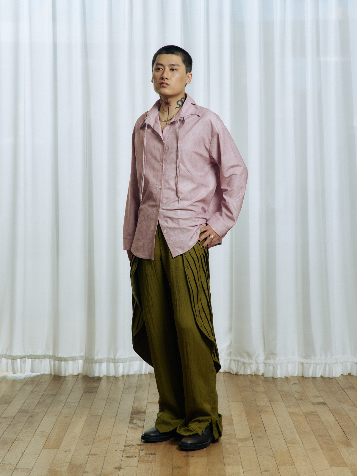 Pleated Casual Pants