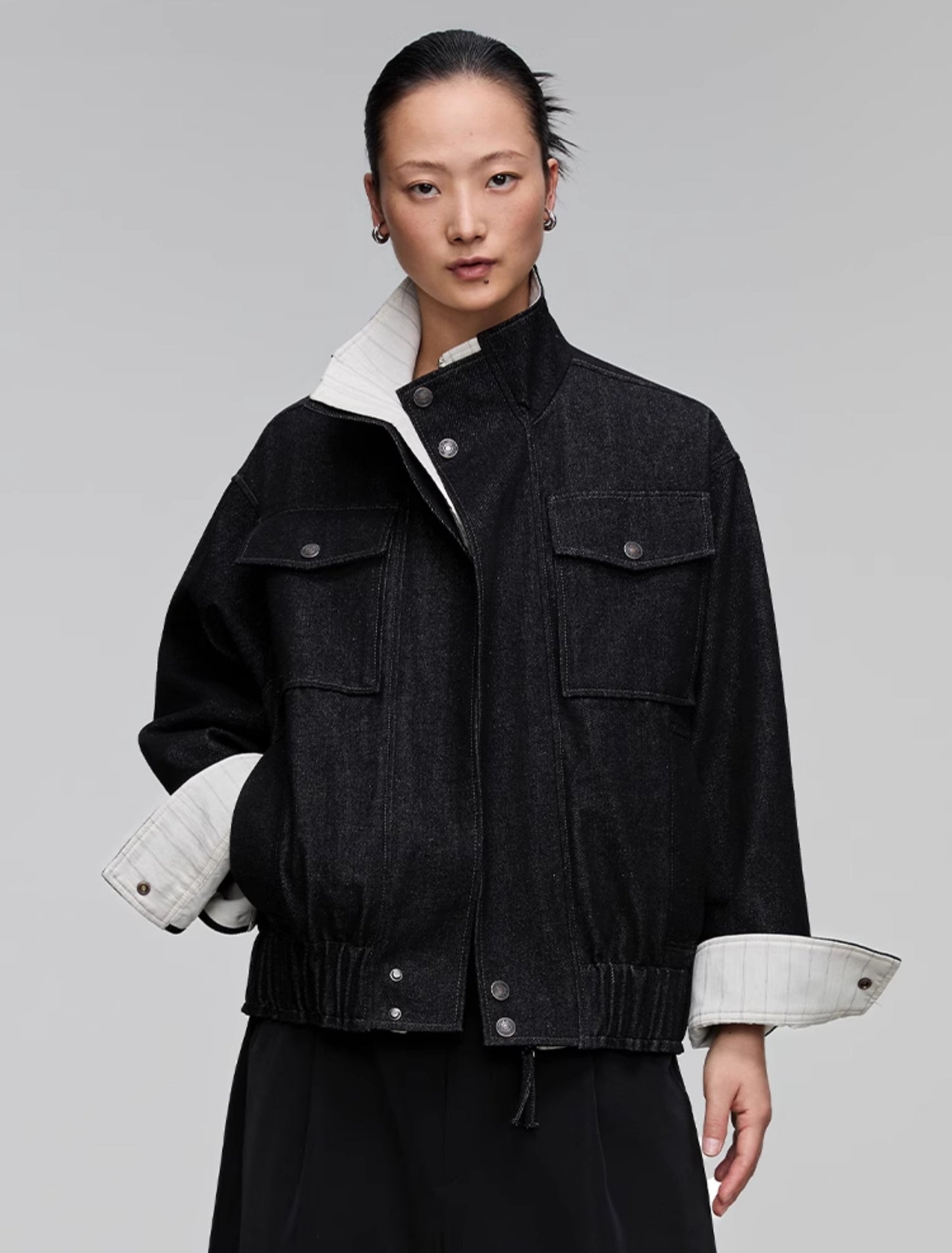 Patchwork Loose Denim Jacket