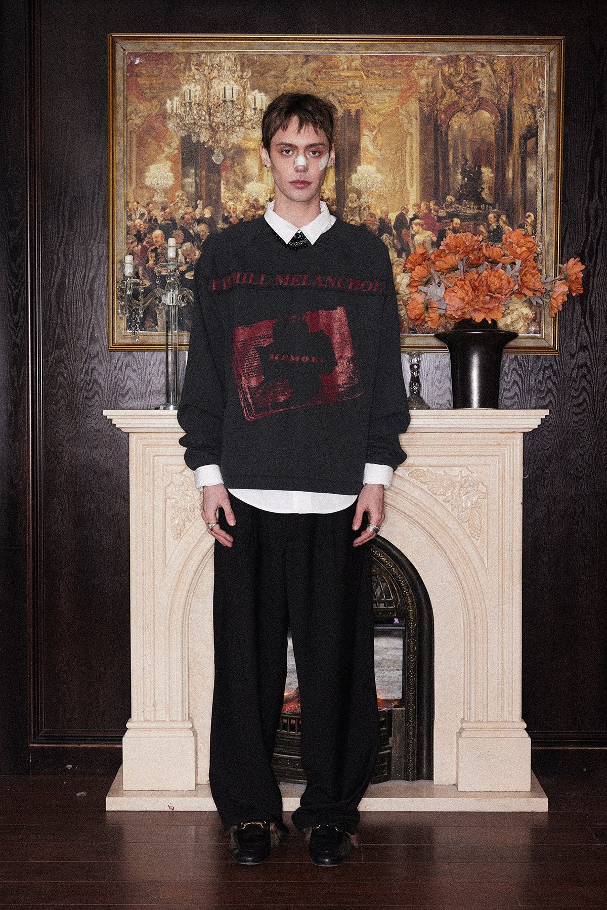 Washed Round Neck Sweatshirt