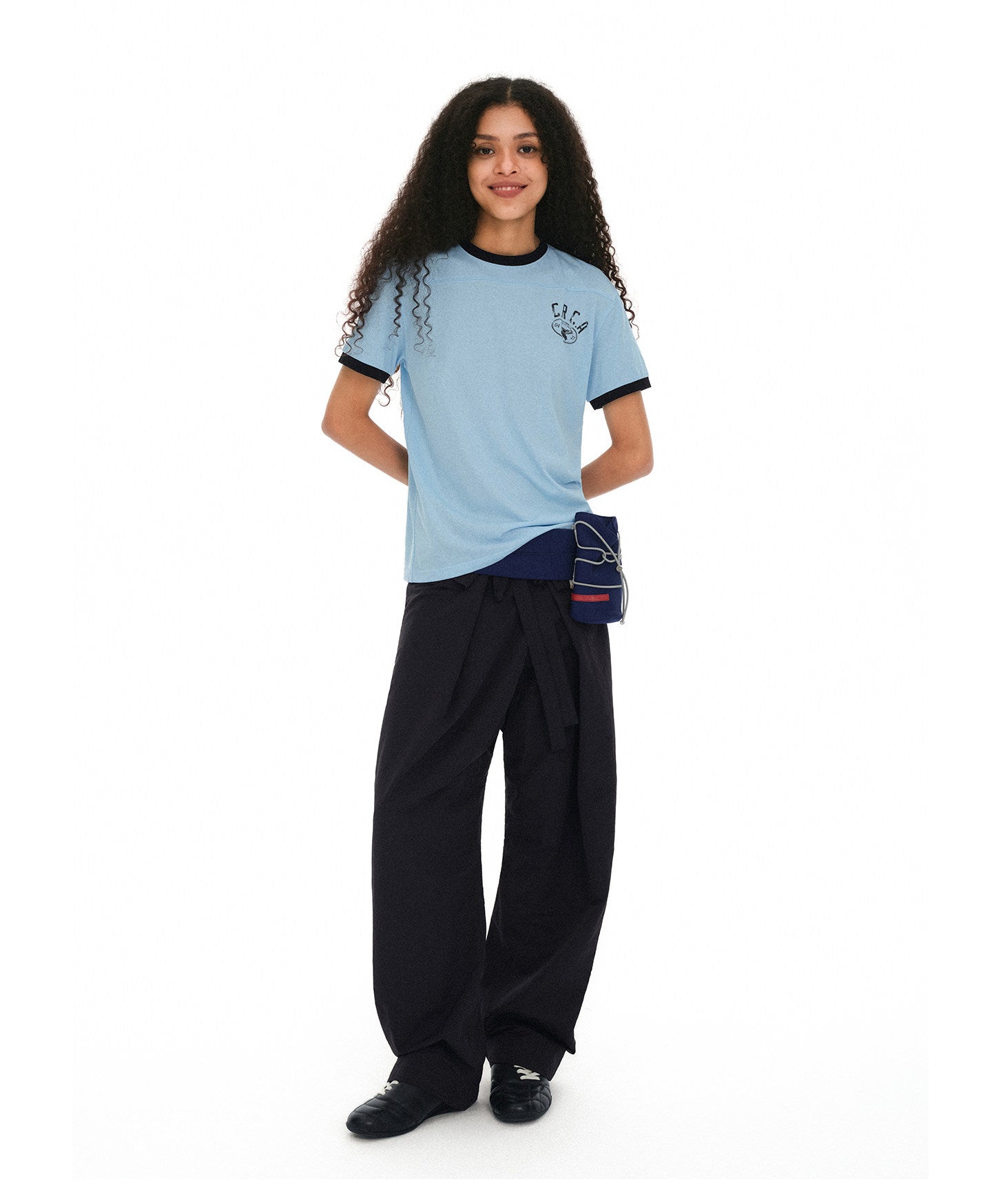 Ring Hall Two-Piece Nylon Pants