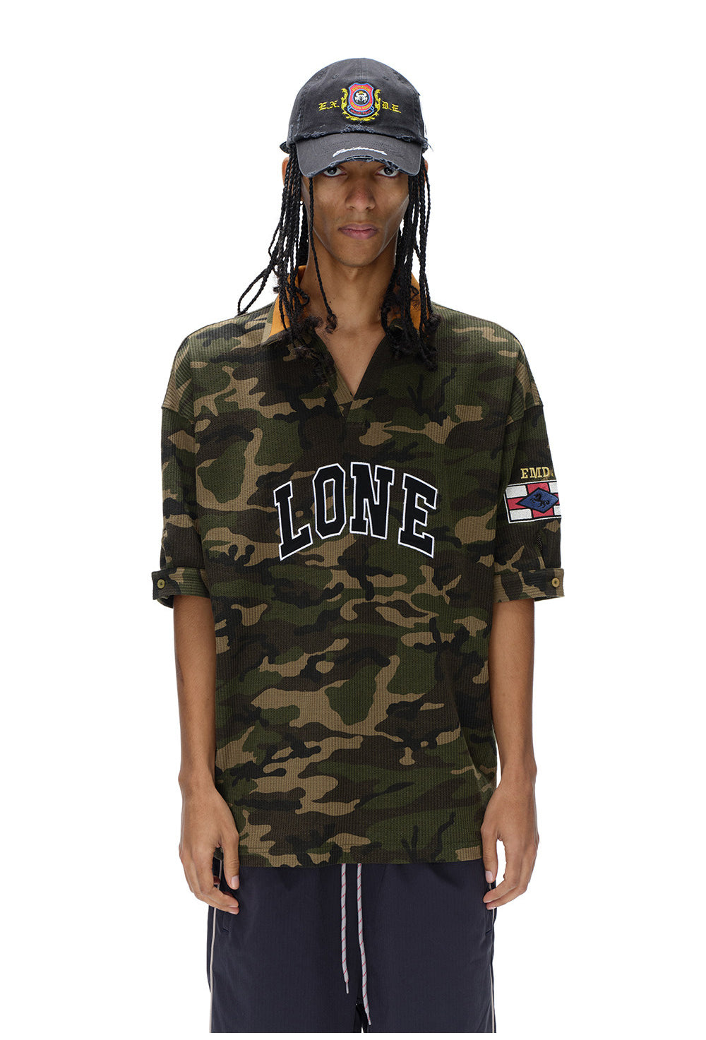 Retro V-Neck Polo Shirt