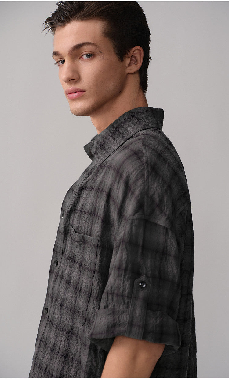 Checkered Shirt with Double Patch Pockets