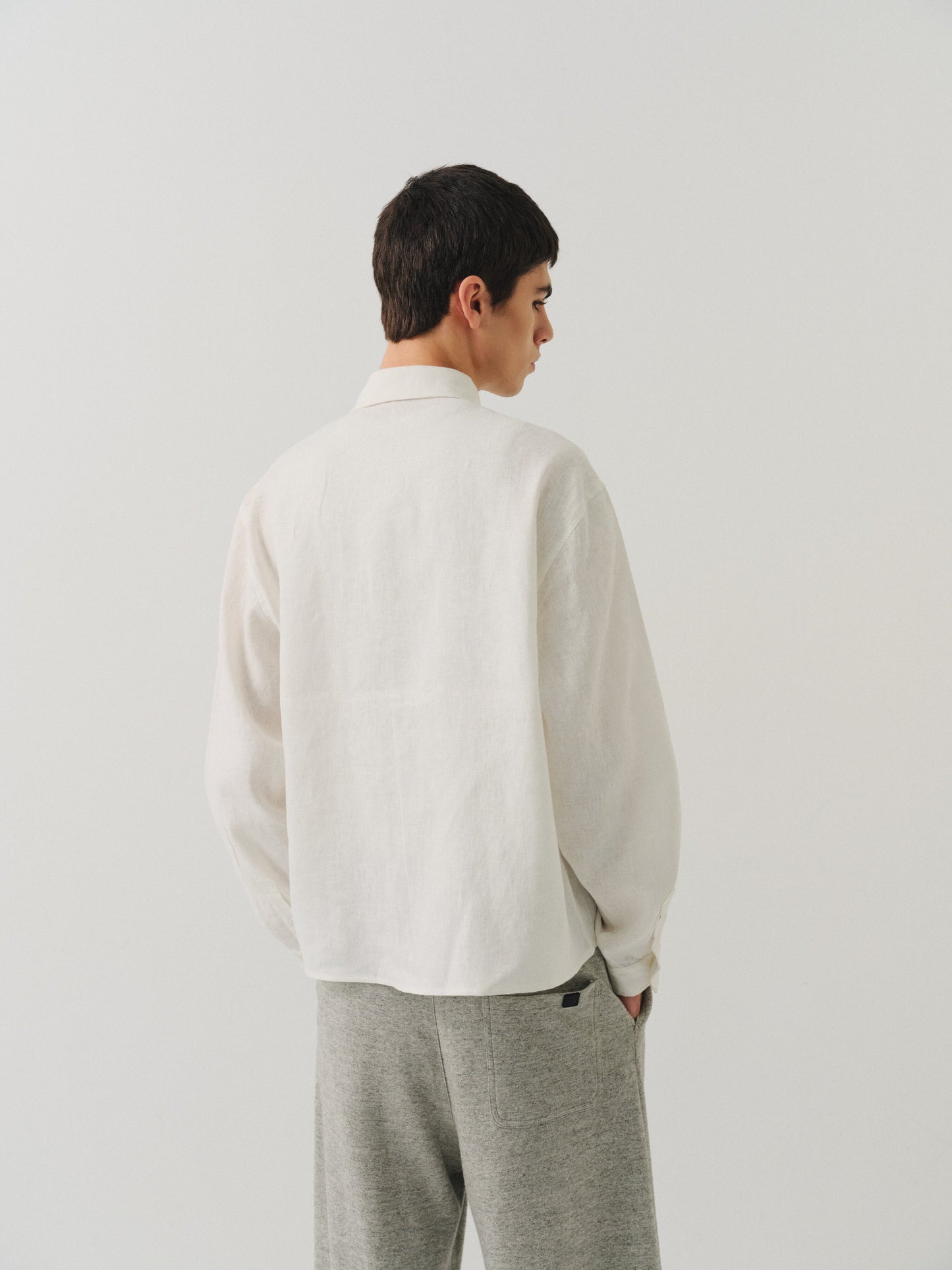 Linen button-down shirt