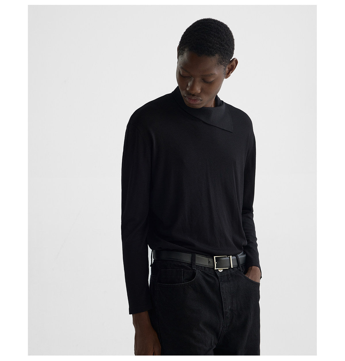 Wardrobe Style Turn-Down Collar T-Shirt