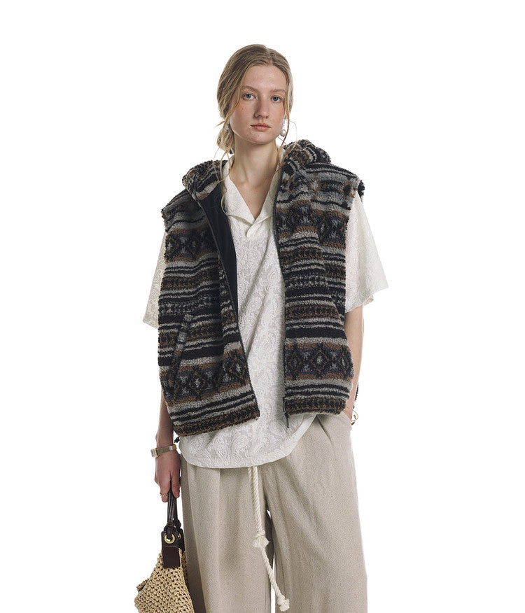Fleece Hooded Vest