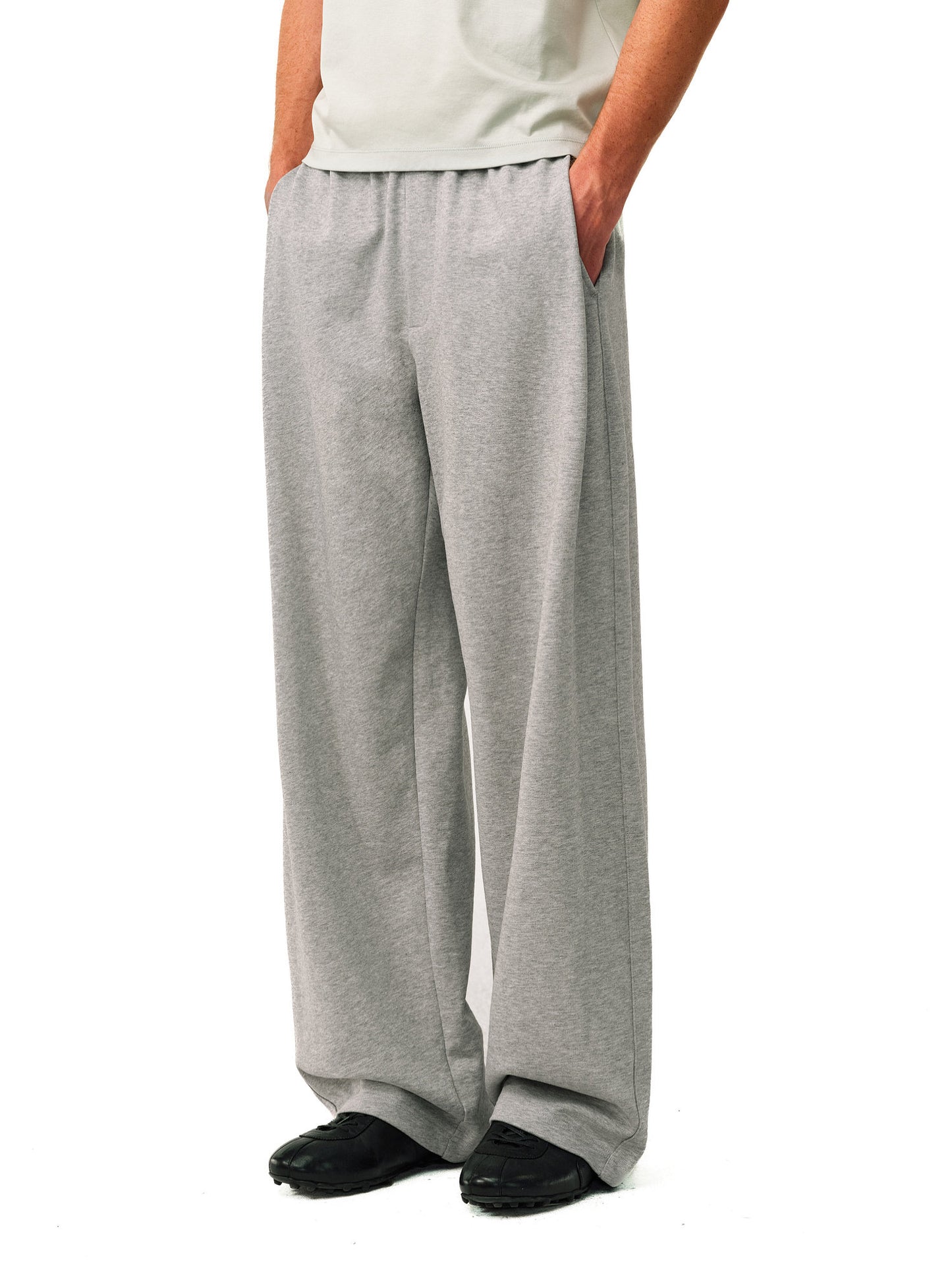 Side-Pleated Sweatpants