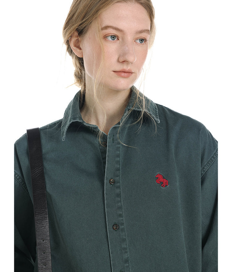 Vintage-Style Brushed Shirt