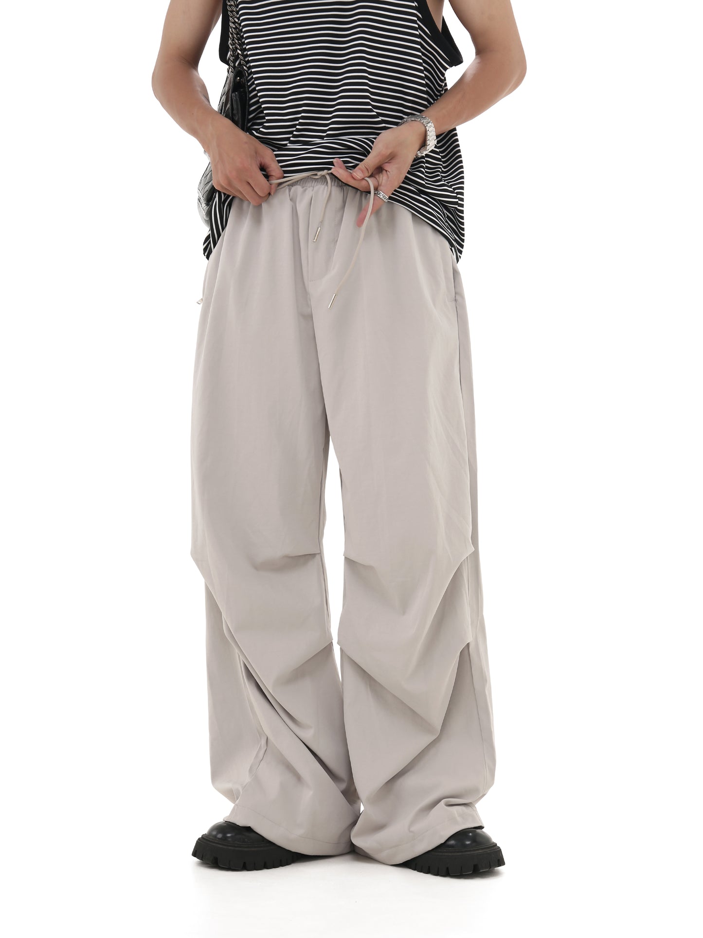 Loose  fit irregular design casual pants