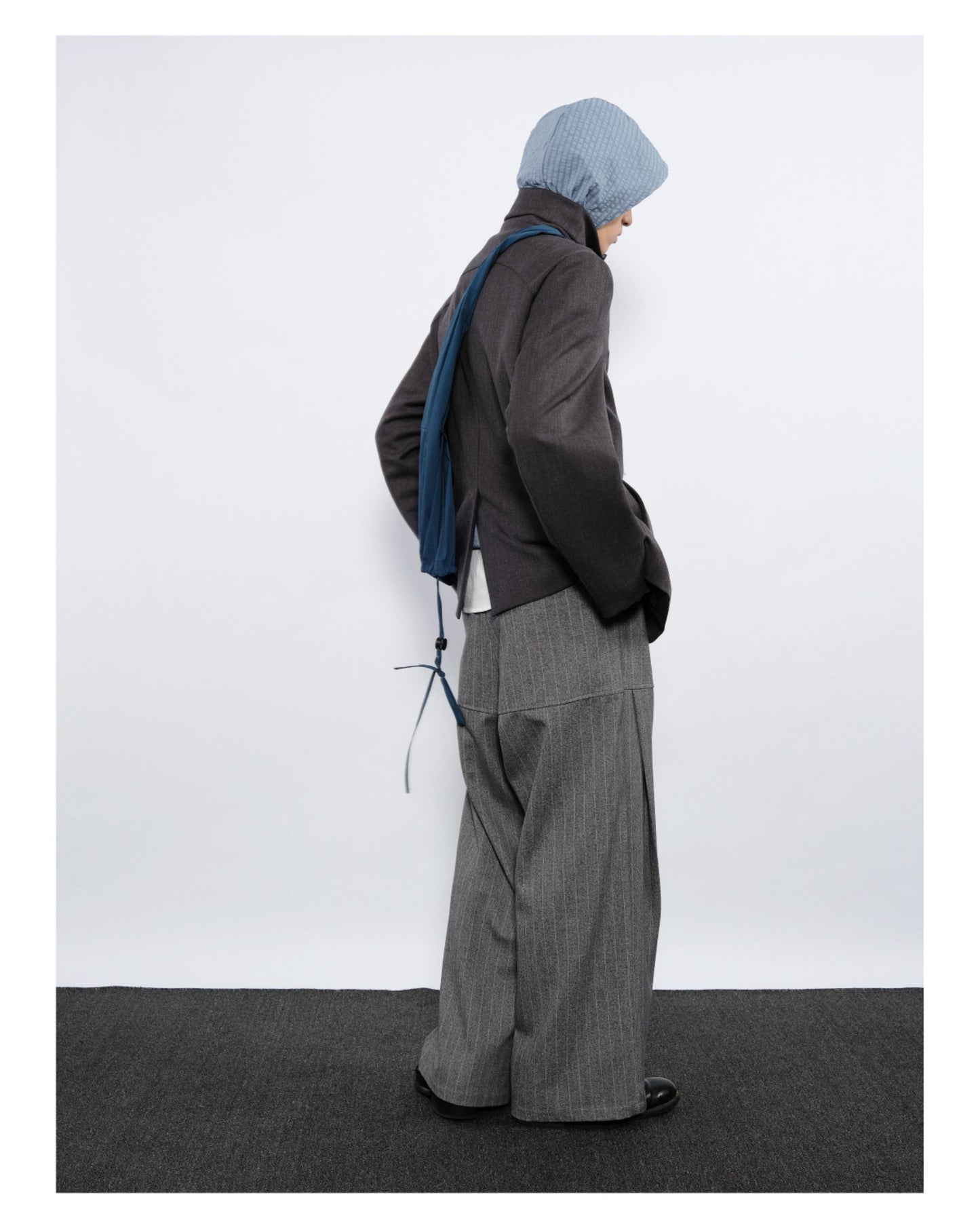 Wide-Stripe Casual Pants