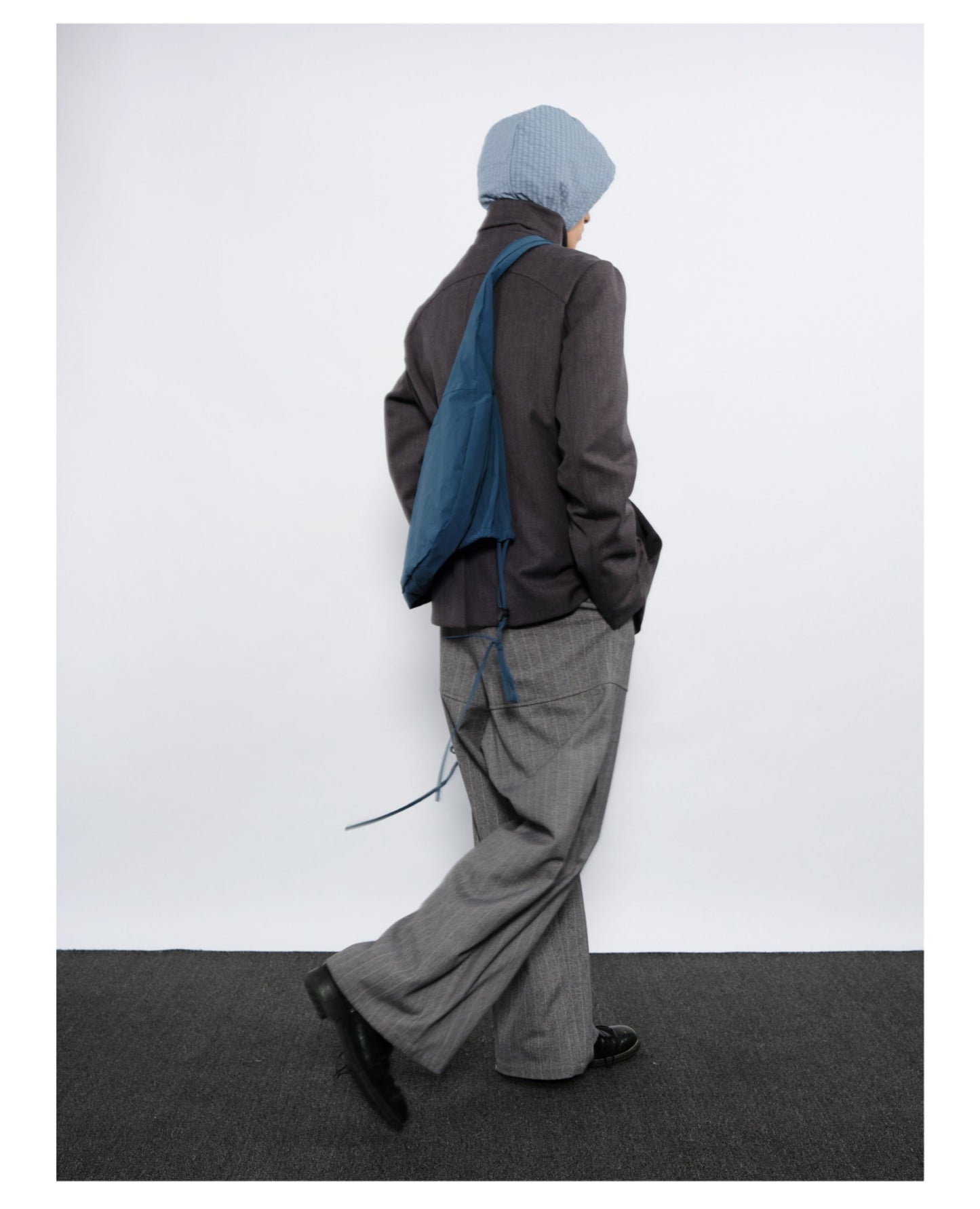 Wide-Stripe Casual Pants