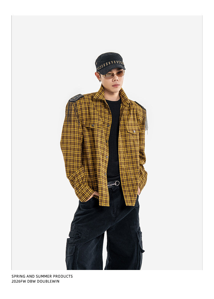 Vintage Tassel Check Shirt
