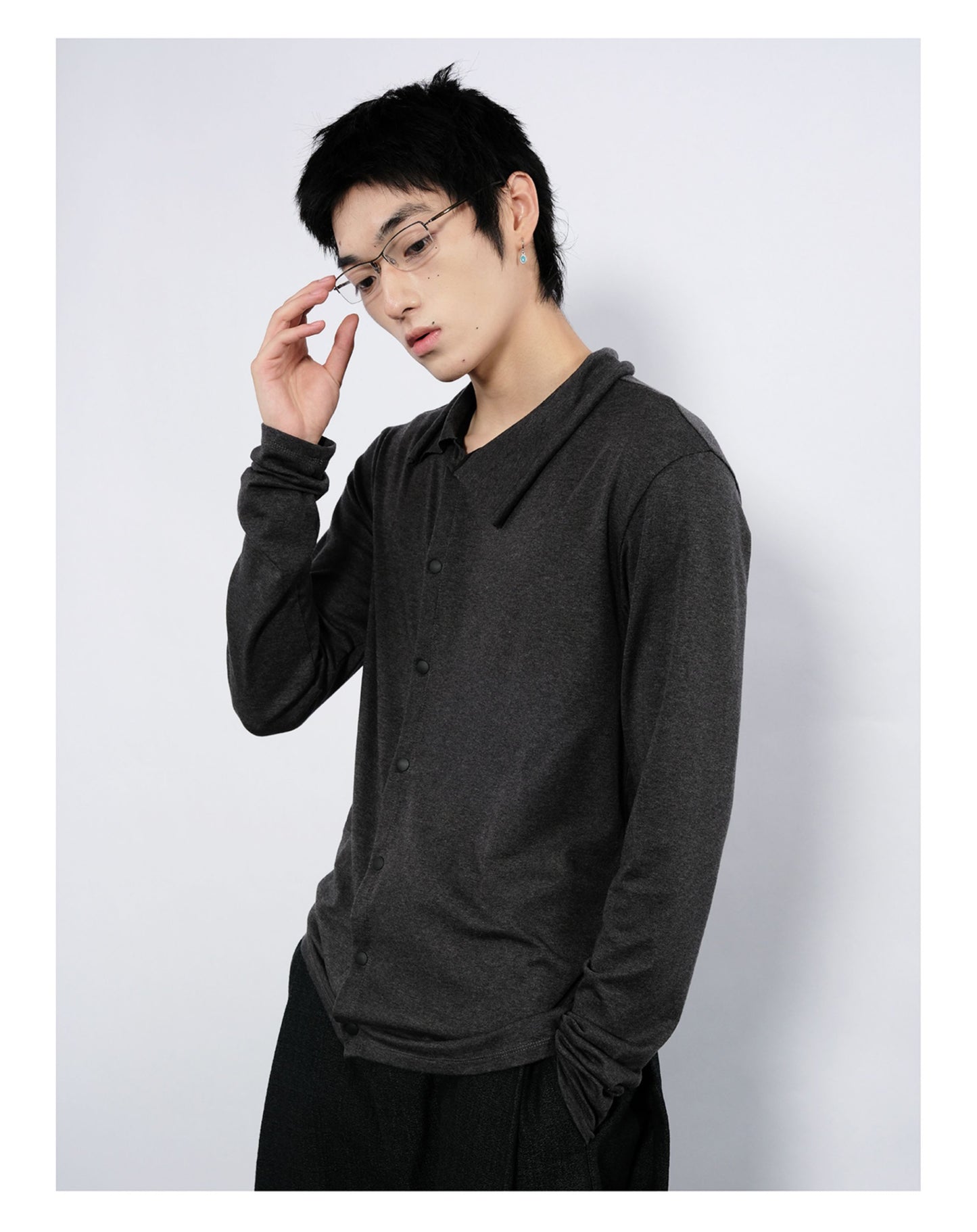 Double-Breasted Slim Cardigan