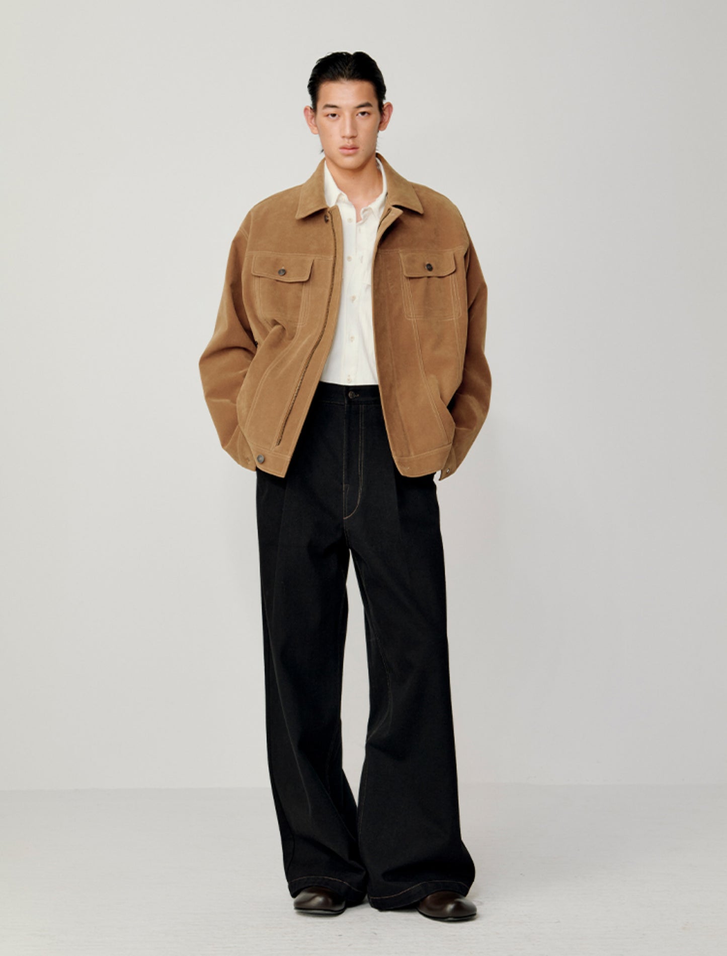 Wide Double Pocket Jacket