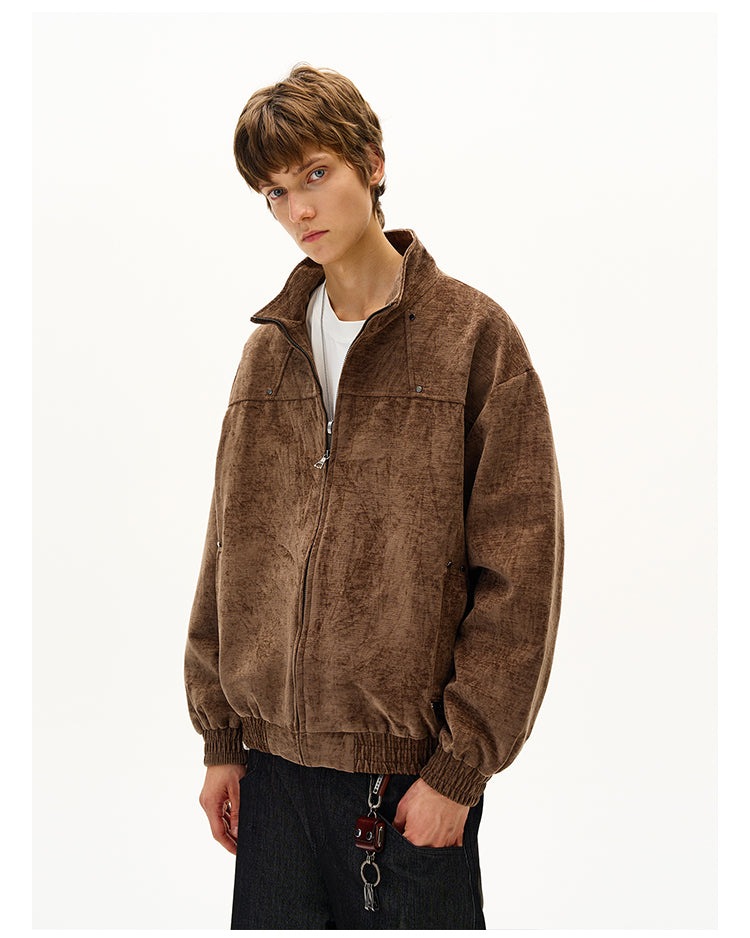 Imitation Suede Jacket