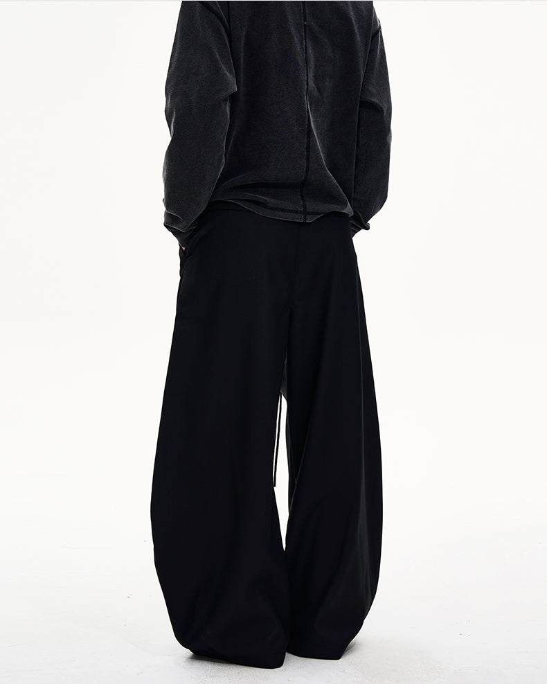 Unisex Pleated Casual Pants