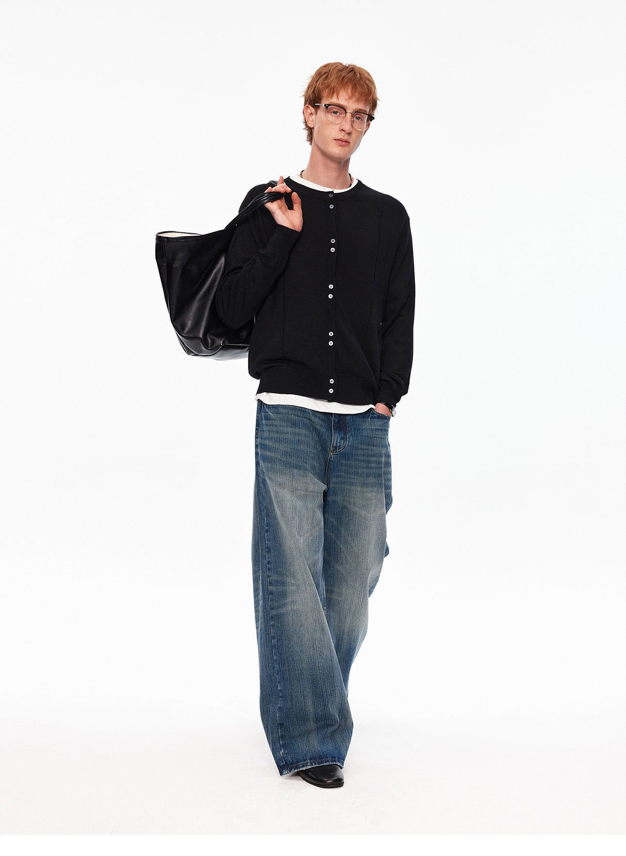 Mulberry Silk-Blend Knit Cardigan