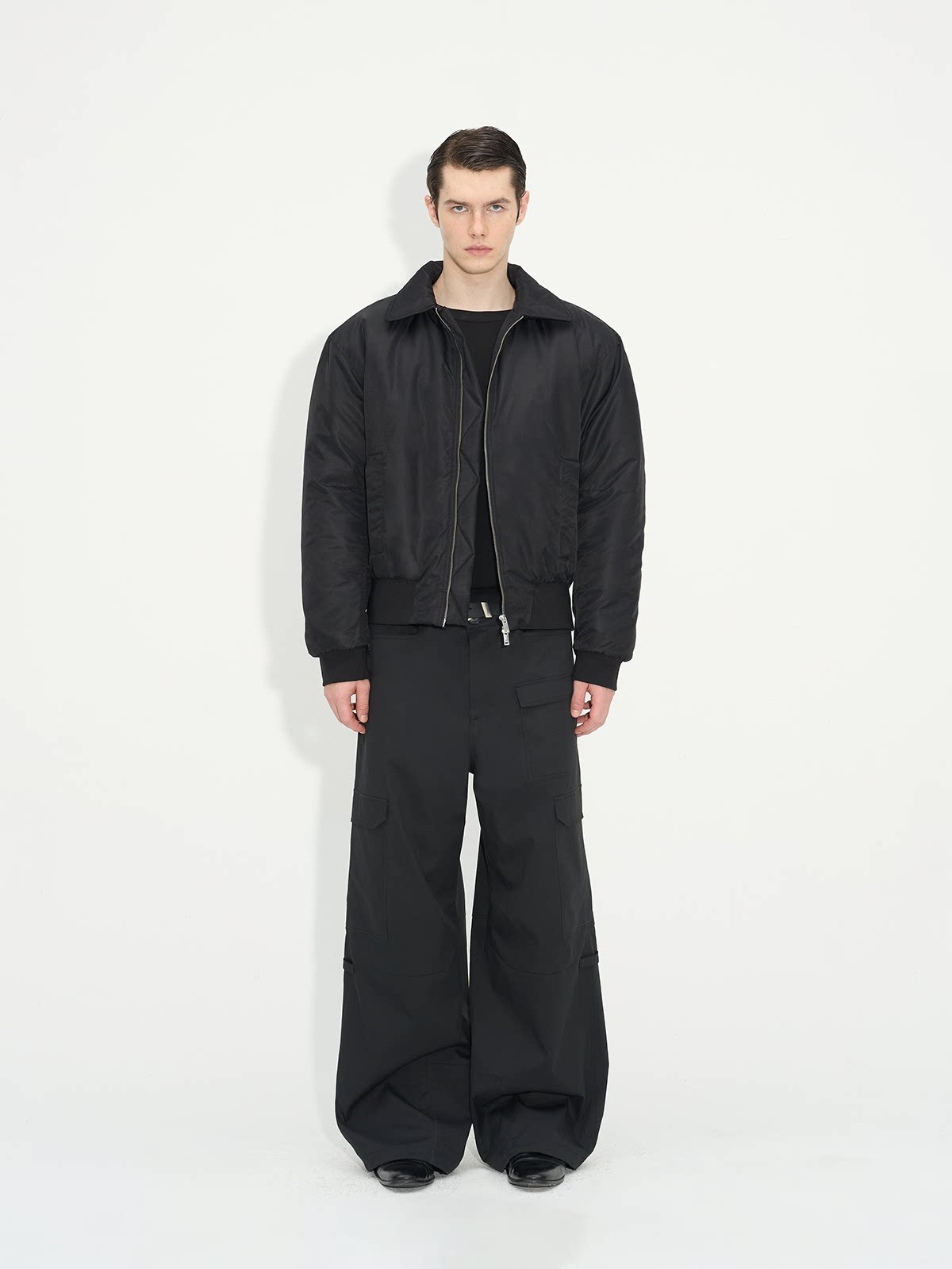 Collar-style cotton jacket