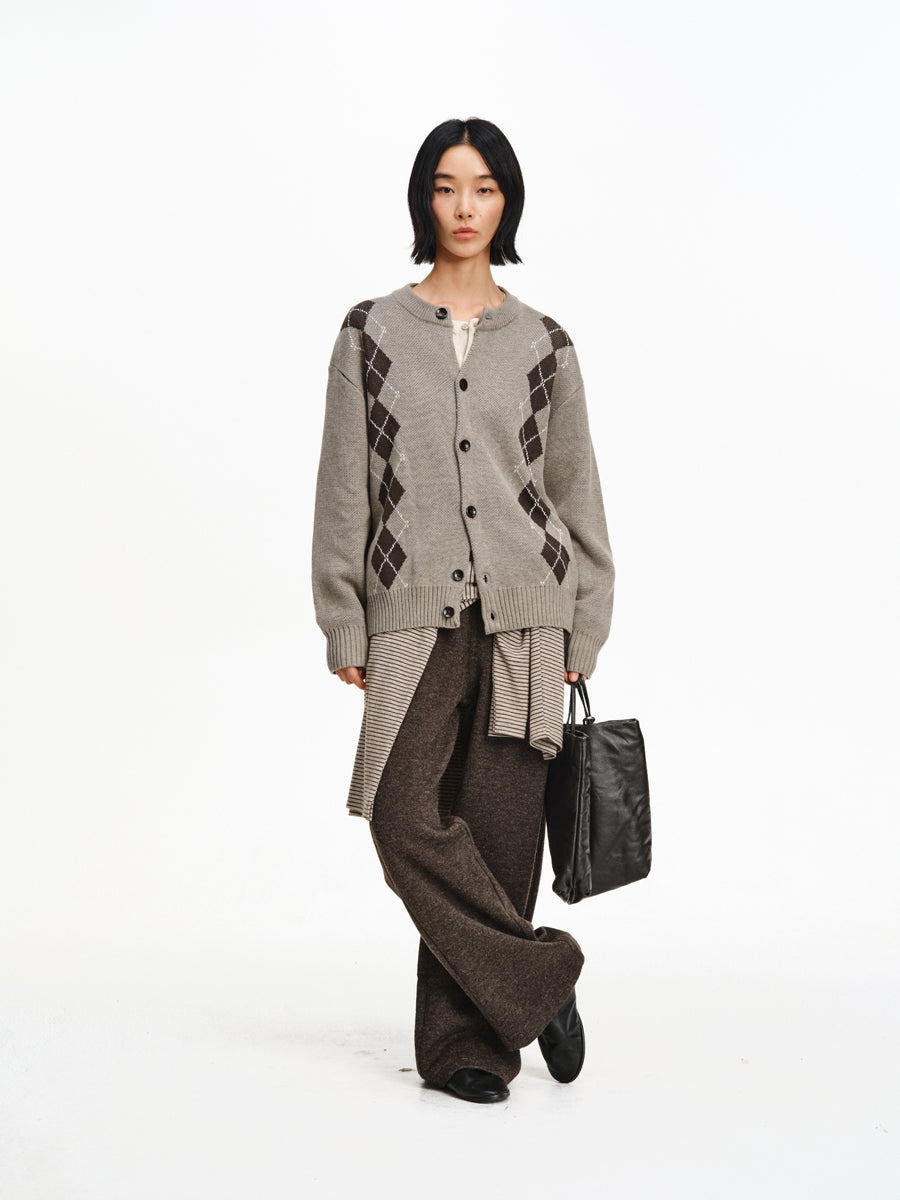 Hand-Draped Knit Cardigan