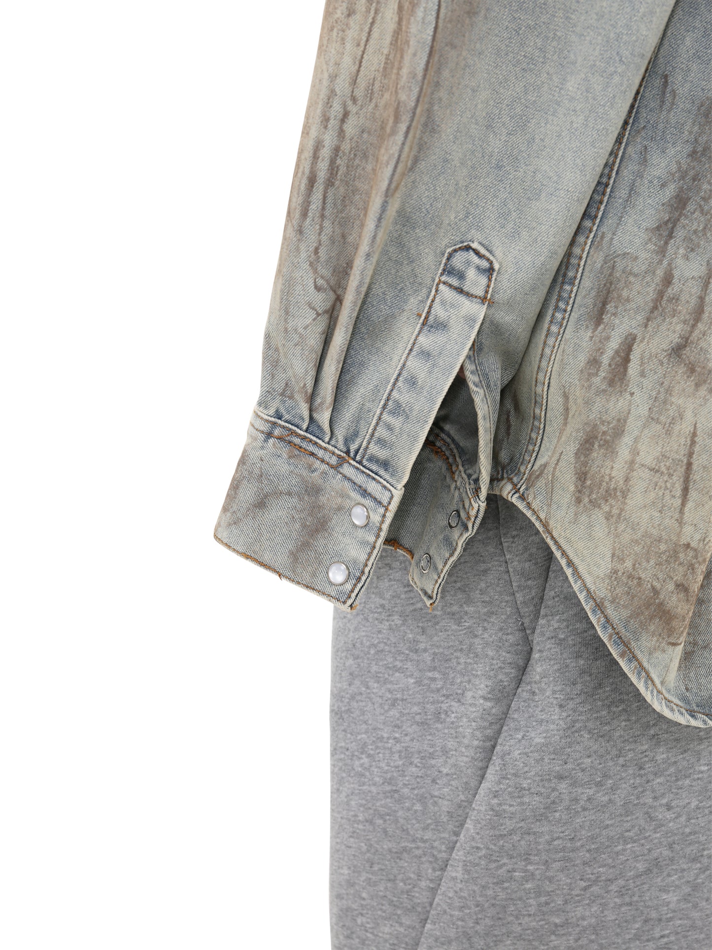 Dirty Mud Dyed Denim Shirt