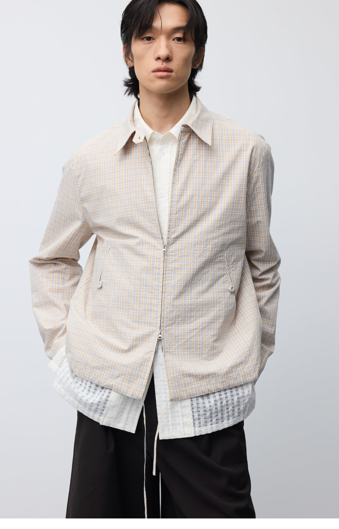 Double Head Metal Zipper Jacket