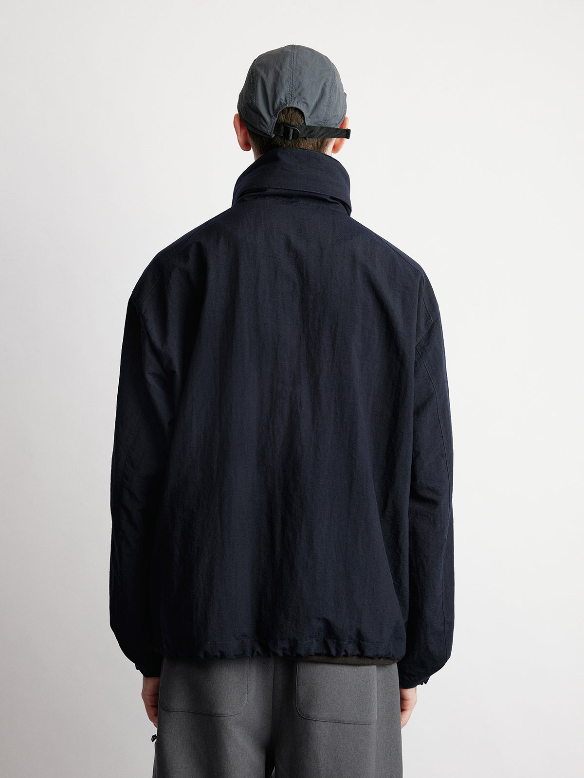 Stand Collar Hooded Jacket
