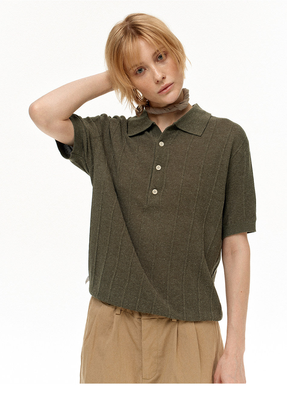 High-Quality Knit Polo Shirt