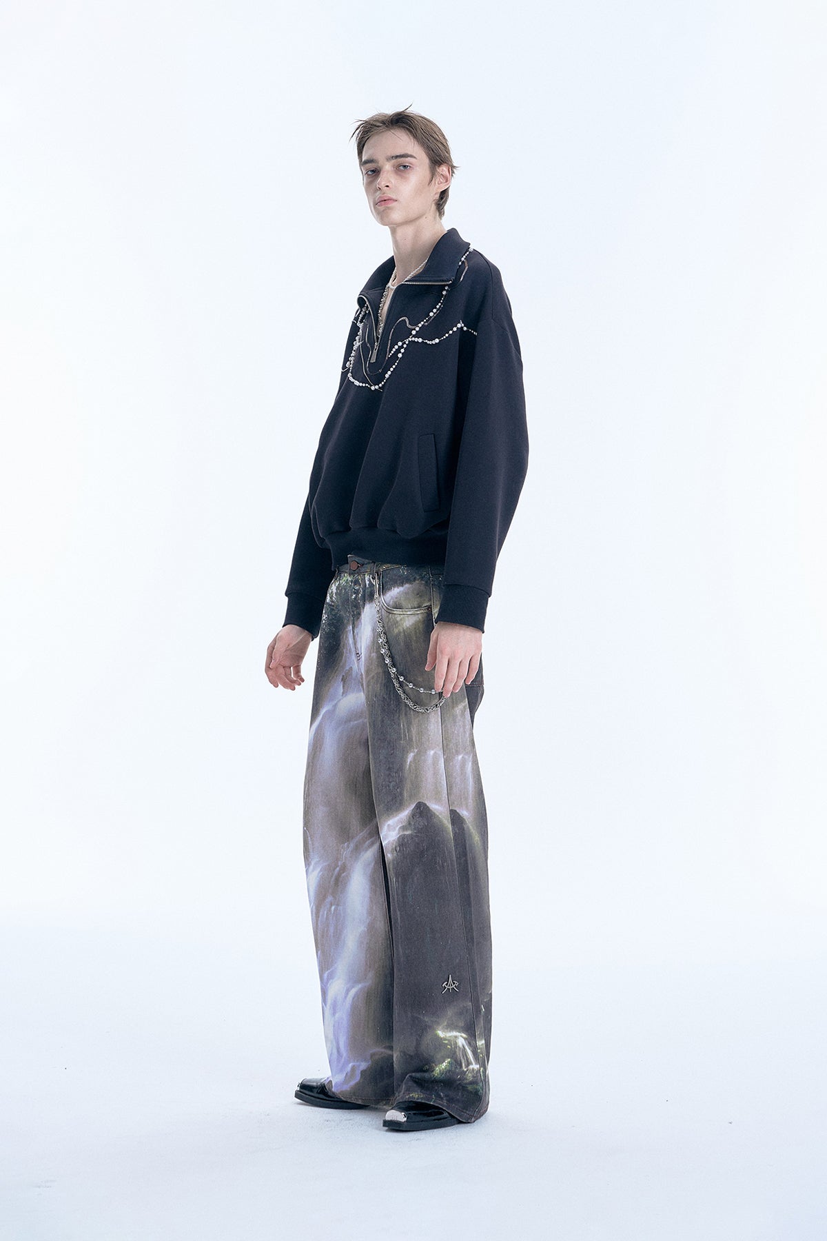 Digital Print Casual Pants