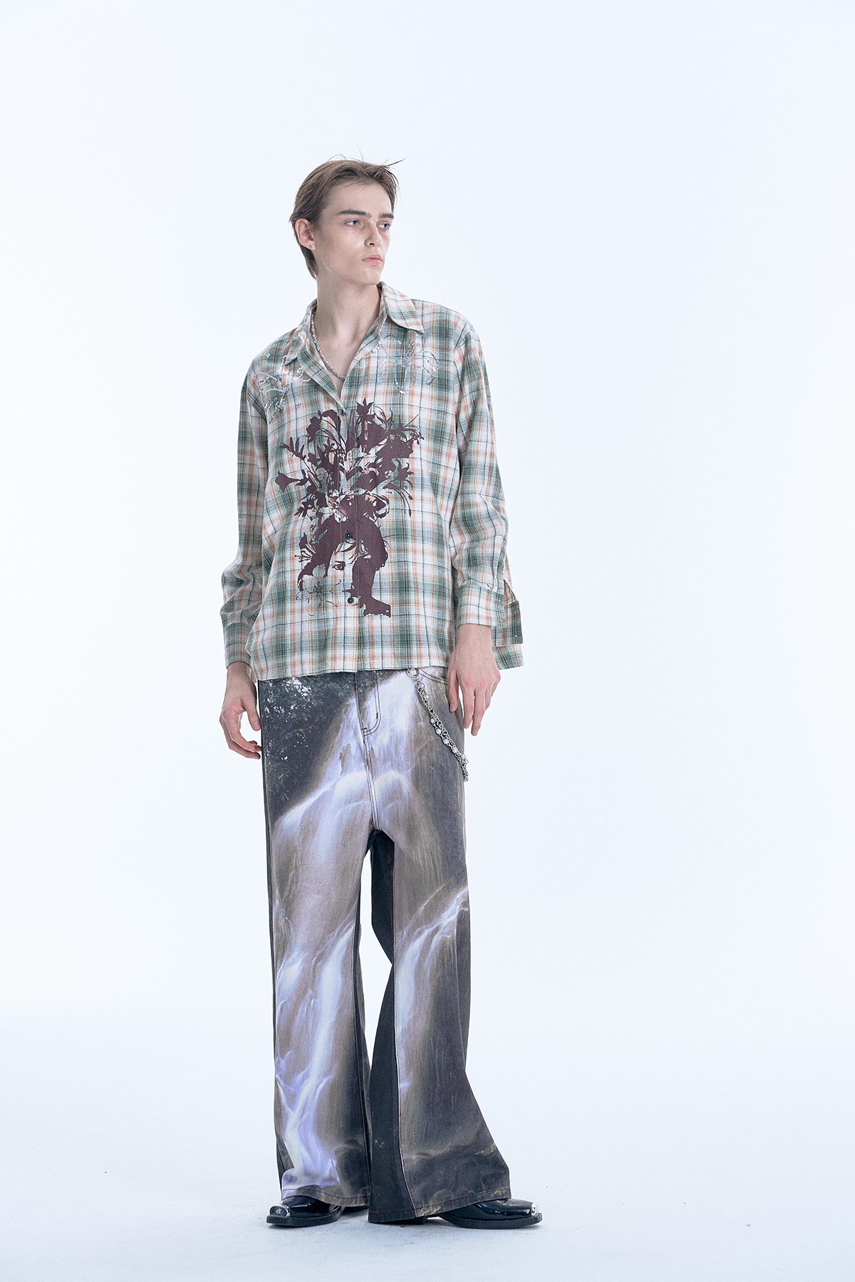 Digital Print Casual Pants