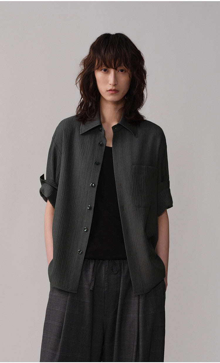 Roll-Up Sleeve  Lightweight Shirt