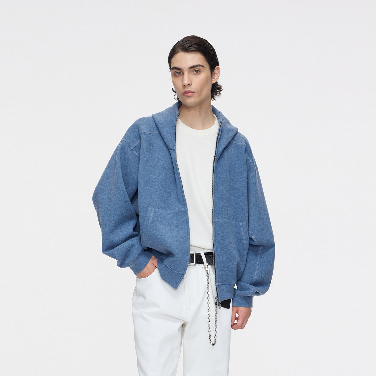 Air Layer-Style Hooded Sweatshirt