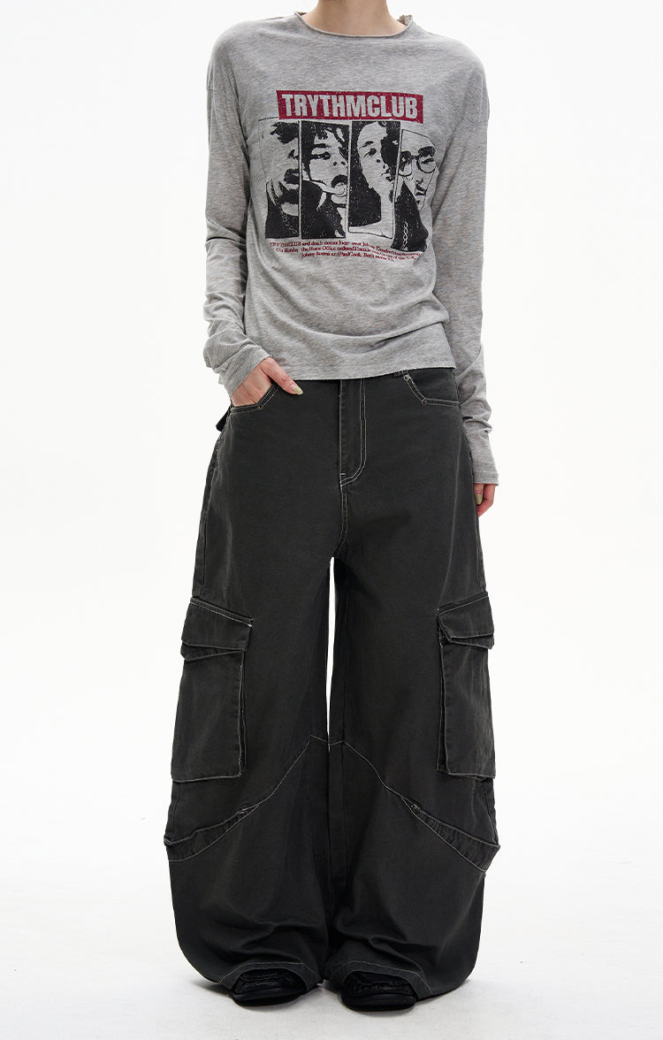 Niche Multi-Pocket Casual Pants