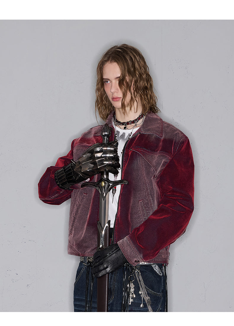 Washed Short Boxy Jacket