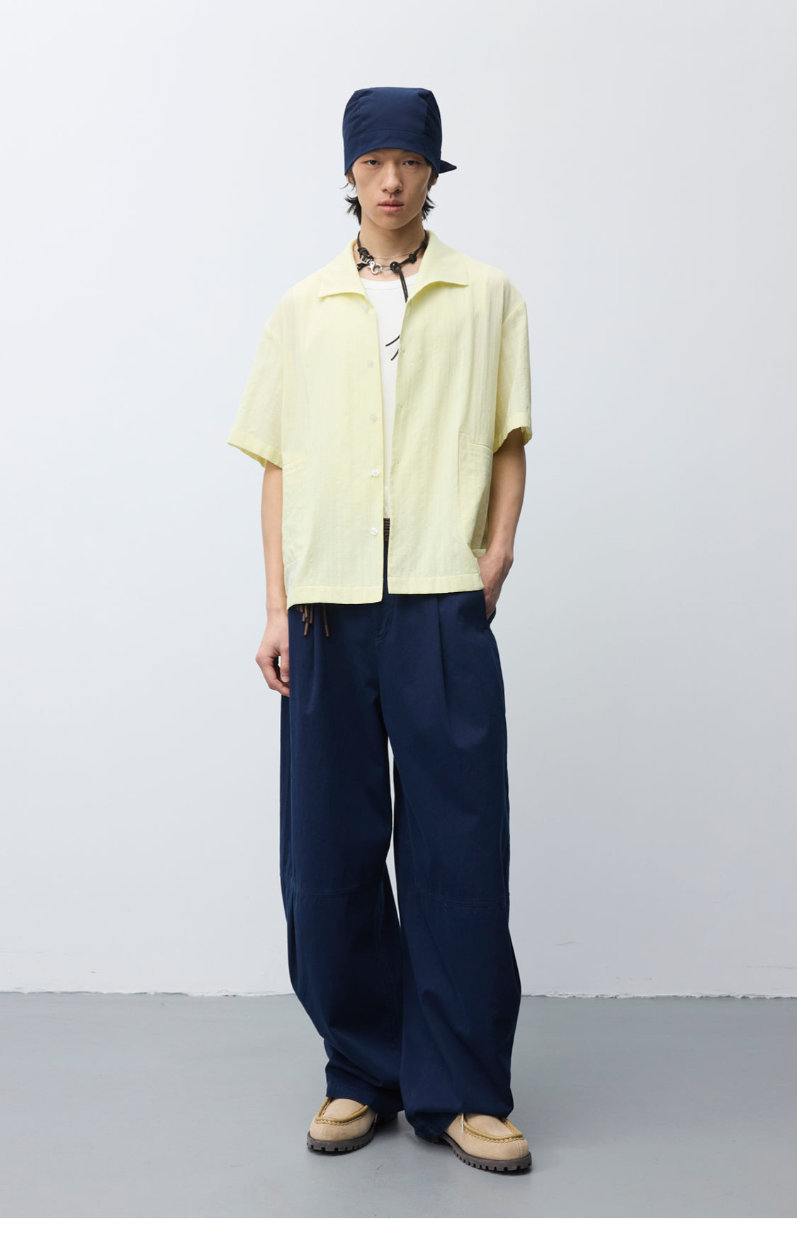 Square Collar Pocket Shirt